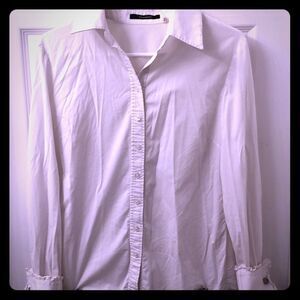 Tahari white dress shirt with cuff links